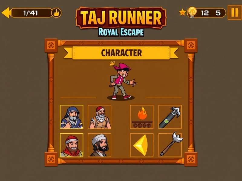 Taj Runner Royal Escape character selection